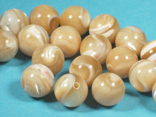Tectus-Beads beige ~0,8cm (x3)