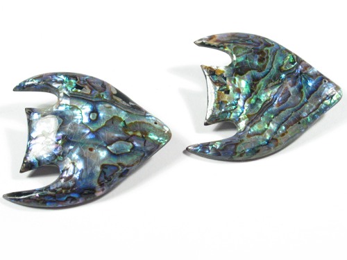 Paua-Fischbrosche ~4,5cm