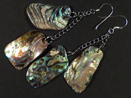 Paua earring pair