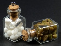 Pendant square glass bottle 2