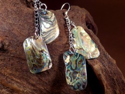 Paua earring pair