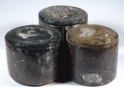 Fossil marble box with Ammonite top *brown*